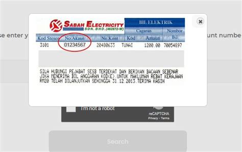 sesb online check bill